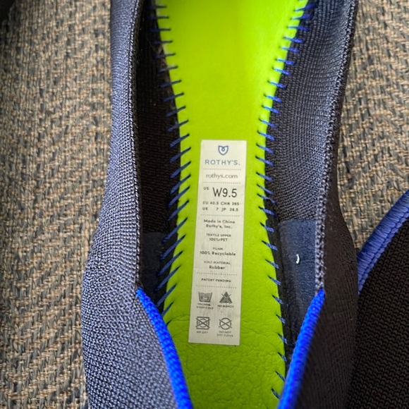 Rothy’s The Flat round Toe Black Ballet Flat Shoes. Size: 9.5 - Picture 12 of 16